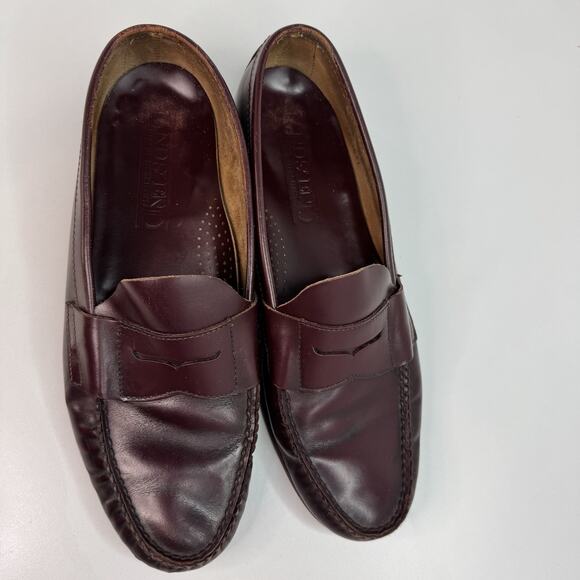 LANDS\' END Men\'s Brown or Cordovan Leather Penny Loafers Size 11 M main image 8